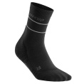 Reflective Compression Mid Cut Socks