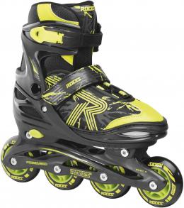 Roces Kinder Inlineskates Jockey 3.0 (38.0-41.0 (Rollen 72 mm), black/lime)