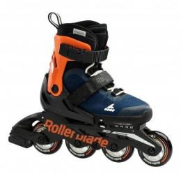 Rollerblade Microblade Inlineskate G (32.0-36.5, 174 blue notte/arancio)