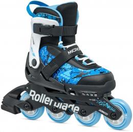 Rollerblade Microblade SL Kids Inlineskate (33.0-36.5, black/skyblue)