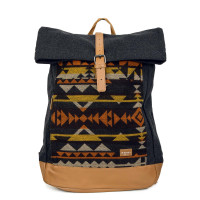 Rucksack - Santania Rolltop - Anthrazit / Melange