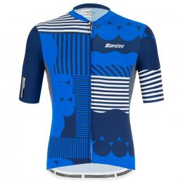 SANTINI Delta Optic Kurzarmtrikot, für Herren, Größe L, Radtrikot, Fahrradbeklei