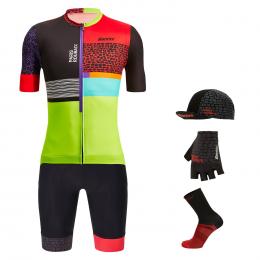 SANTINI Paris-Roubaix 2022 Maxi-Set (5 Teile), für Herren, Fahrradbekleidung