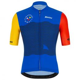 SANTINI Vincenzo Nibali 2021 Kurzarmtrikot, für Herren, Größe XL, Rennradtrikot,