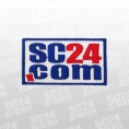 SC24.com Stoffpin blau/rot Größe UNI