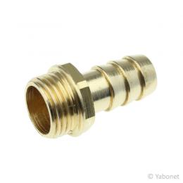 Schlauchtülle Messing mit Aussengewinde 2 1/2' Zoll und 60mm Tülle