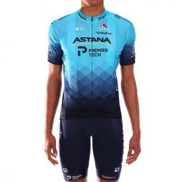 Set ASTANA - PREMIER TECH 2021 (Radtrikot + Radhose), für Herren, Fahrradbekleid