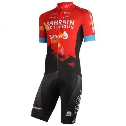 Set BAHRAIN - VICTORIOUS 2021 (Radtrikot + Radhose), für Herren, Fahrradbekleidu