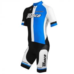 Set BLANCO PRO CYCLING Race 2013 (Radtrikot + Radhose), für Herren, Fahrradbekle