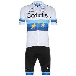 Set COFIDIS Europameister 2020 (Radtrikot + Radhose), für Herren, Fahrradbekleid