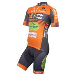 Set COLOR CODE-AQUALITY PROTECT 2016 (Radtrikot + Radhose), für Herren, Fahrradb