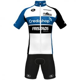 Set CREDISHOP-FRISTADS 2021 (Radtrikot + Radhose), für Herren, Fahrradbekleidung