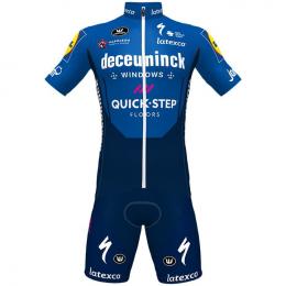 Set DECEUNINCK QUICK-STEP Aero 2021 (Radtrikot + Radhose), für Herren, Fahrradbe