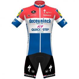 Set DECEUNINCK QUICK-STEP Niederländischer Meister 2020(Radtrikot + Radhose), fü