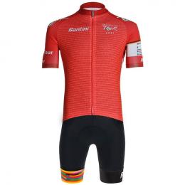 Set DEUTSCHLAND TOUR Gesamtführender 2021 (Radtrikot + Radhose), für Herren, Fah