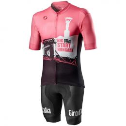 Set GIRO D'ITALIA Ungarn 2020 (Radtrikot + Radhose), für Herren, Fahrradbekleidu