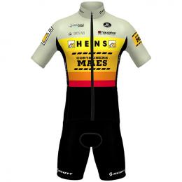 Set GROUP HENS-MAES CONTAINERS 2021 (Radtrikot + Radhose), für Herren, Fahrradbe