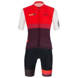 Set LA VUELTA Burgos 2021 (Radtrikot + Radhose), für Herren, Fahrradbekleidung