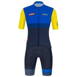 Set LA VUELTA Galicia 2021 (Radtrikot + Radhose), für Herren, Fahrradbekleidung