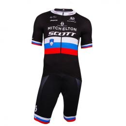 Set MITCHELTON - SCOTT Slowenischer Meister 2018(Radtrikot + Radhose), für Herre