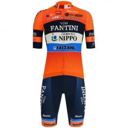 Set NIPPO-VINI FANTINI-EUROPA OVINI (Radtrikot + Radhose), für Herren, Fahrradbe