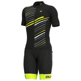 Set (Radtrikot + Radhose) ALÉ Flash Set (2 Teile), für Herren