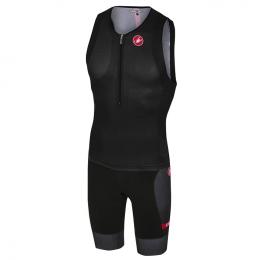 Set (Radtrikot + Radhose) CASTELLI Tri Free Set (2 Teile), für Herren