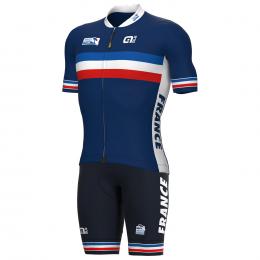Set (Radtrikot + Radhose) FRANZÖSISCHE NATIONAL- MANNSCHAFT 2022 Set (2 Teile),