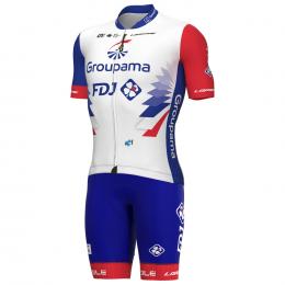 Set (Radtrikot + Radhose) GROUPAMA-FDJ 2022 Set (2 Teile), für Herren, Fahrradbe