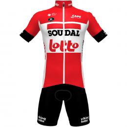 Set (Radtrikot + Radhose) LOTTO SOUDAL Aero 2022 Set (2 Teile), für Herren, Fahr