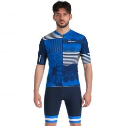 Set (Radtrikot + Radhose) SANTINI Delta Optic Set (2 Teile), für Herren