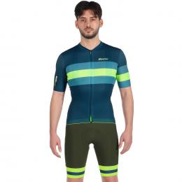 Set (Radtrikot + Radhose) SANTINI Sleek Bengal Set (2 Teile), für Herren