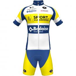 Set(Radtrikot + Radhose) SPORT VLAANDEREN BALOISE 2022, für Herren, Fahrradbekle