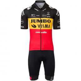 Set (Radtrikot + Radhose) TEAM JUMBO-VISMA Belgischer Meister 2022 Set (2 Teile)