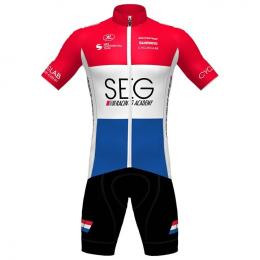 Set SEG RACING ACADEMY Niederländischer Meister 2020(Radtrikot + Radhose), für H