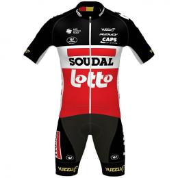 Set SOUDAL LOTTO PRR Summer 2021 (Radtrikot + Radhose), für Herren, Fahrradbekle