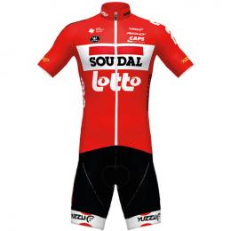 Set SOUDAL LOTTO TDF Bergtrikot 2020 (Radtrikot + Radhose), für Herren, Fahrradb
