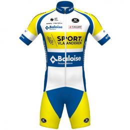 Set SPORT VLAANDEREN-BALOISE 2021 (Radtrikot + Radhose), für Herren, Fahrradbekl