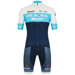 Set TEAM DE-ROSA SANTINI 2021 (Radtrikot + Radhose), für Herren, Fahrradbekleidu