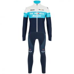 Set TEAM DE-ROSA SANTINI 2021 (Winterjacke + lange Radhose), für Herren