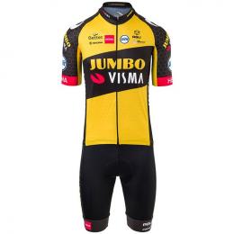 Set TEAM JUMBO-VISMA 2021 (Radtrikot + Radhose), für Herren, Fahrradbekleidung