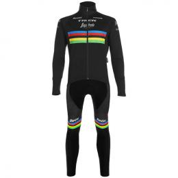 Set TREK-SEGAFREDO World Champion 2020 (Winterjacke + lange Radhose), für Herren