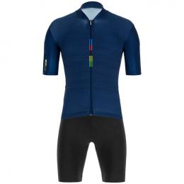 Set UCI Rainbow 2020 (Radtrikot + Radhose), für Herren, Fahrradbekleidung