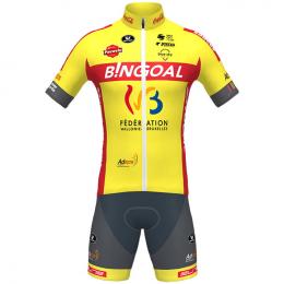 Set WALLONIE BRUXELLES 2021 (Radtrikot + Radhose), für Herren, Fahrradbekleidung