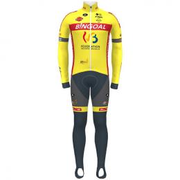 Set WALLONIE BRUXELLES 2021 (Winterjacke + lange Radhose), für Herren