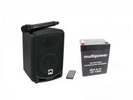 Set WAMS-065BT + Akku - Batteriebetriebenes PA System  mit Funkmicro Angebot kostenlos vergleichen bei topsport24.com.