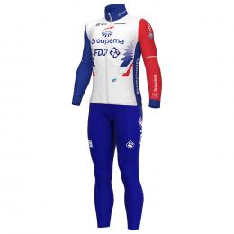 Set (Winterjacke + lange Radhose) GROUPAMA-FDJ 2022 Set (2 Teile), für Herren, F