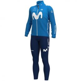 Set (Winterjacke + lange Radhose) MOVISTAR TEAM 2021 Set (2 Teile), für Herren