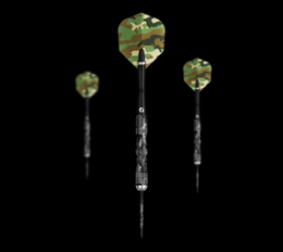 Shot Camo Longshot Turbo Point Steeldarts - 23g