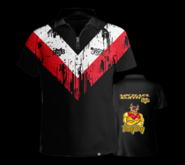 Shot Michael Smith White Stripe Dartshirt